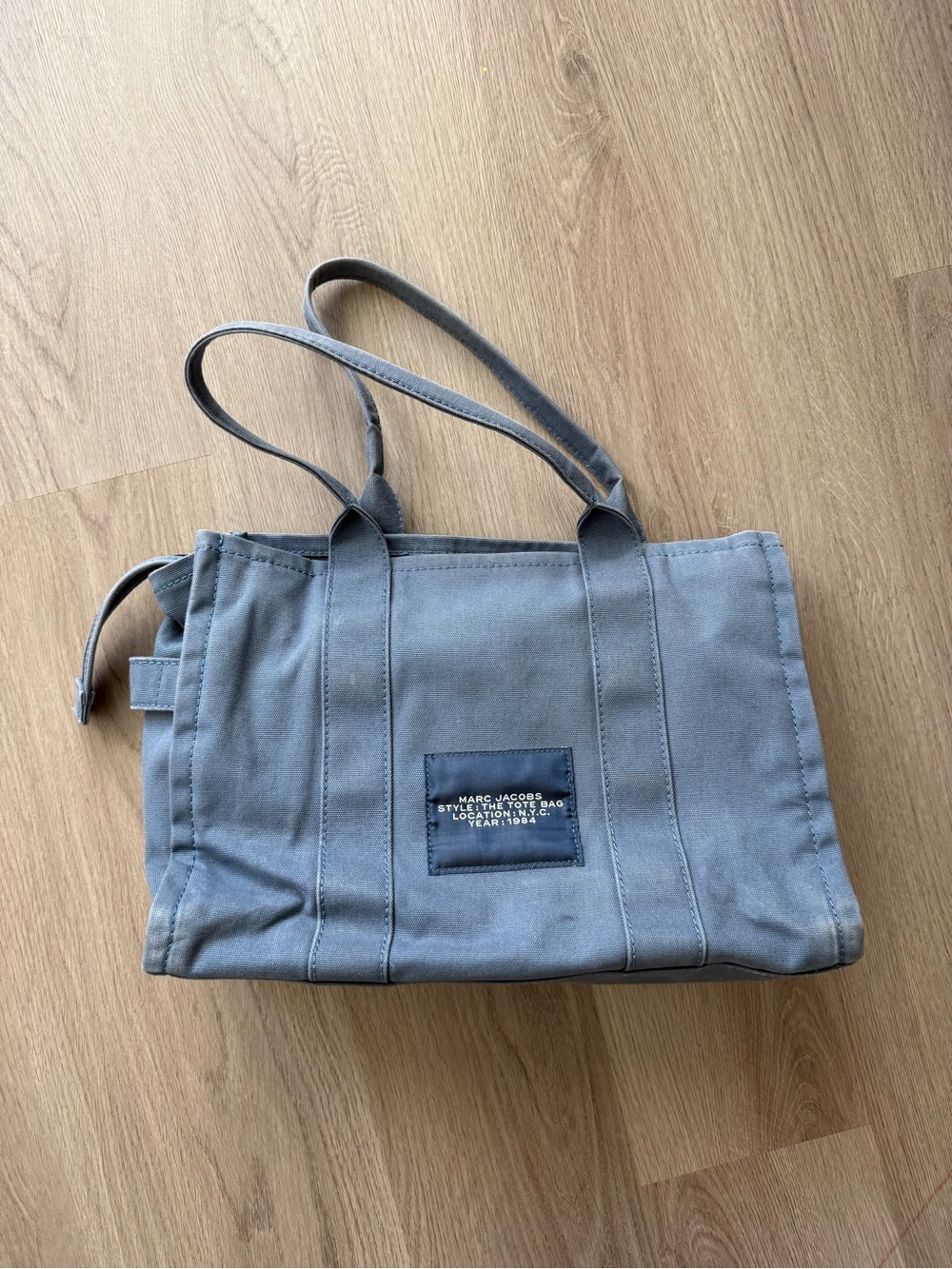 Marc Jacobs The Canvas Large Blue 'The Tote Bag' Womens Tote - Picture 3 of 6